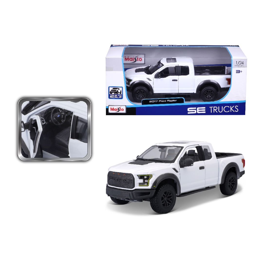 Maisto 1/24 SE Trucks 2017 Ford F150 Raptor - White