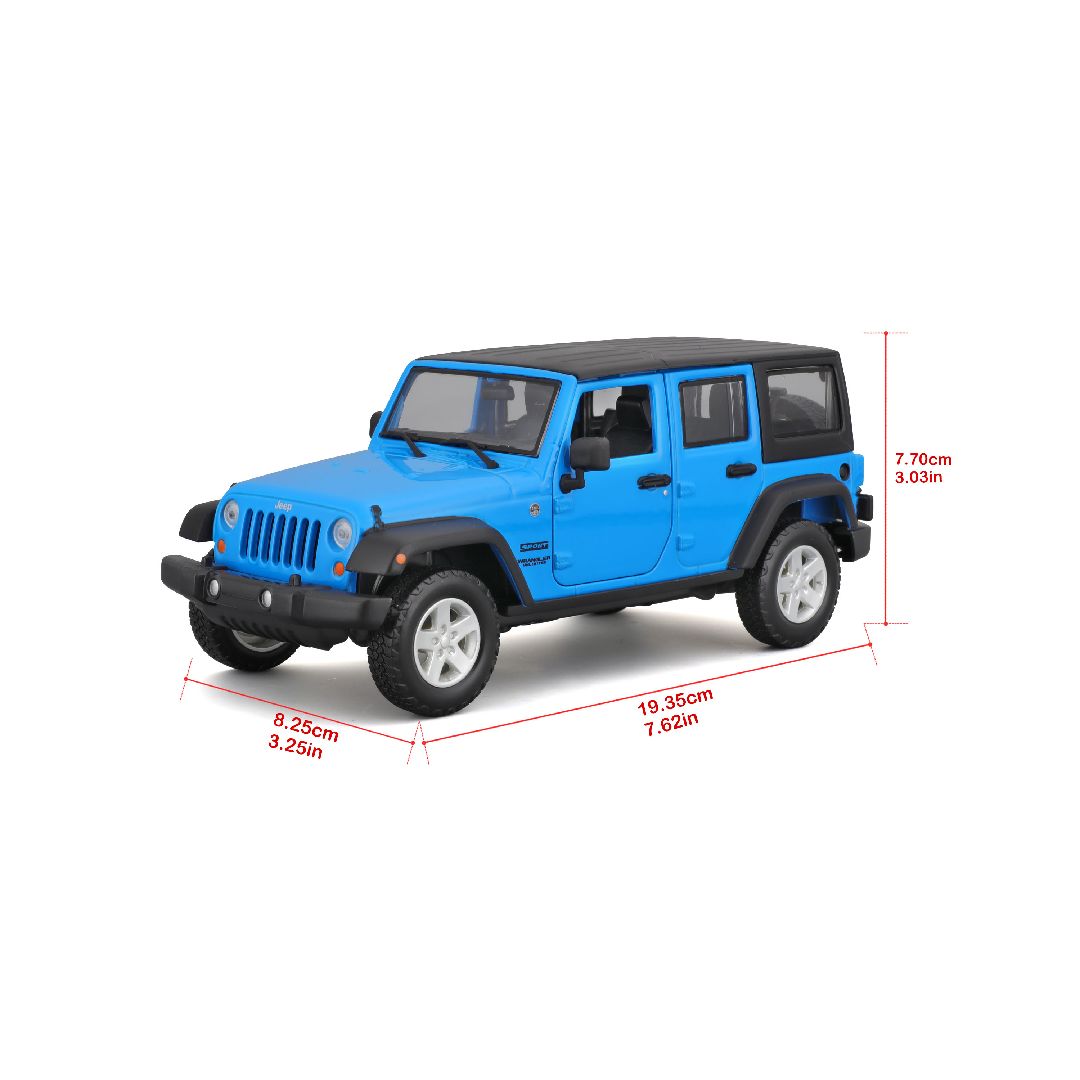 Maisto 1/24 SE Trucks 2015 Wrangler Unlimited - Blue/White
