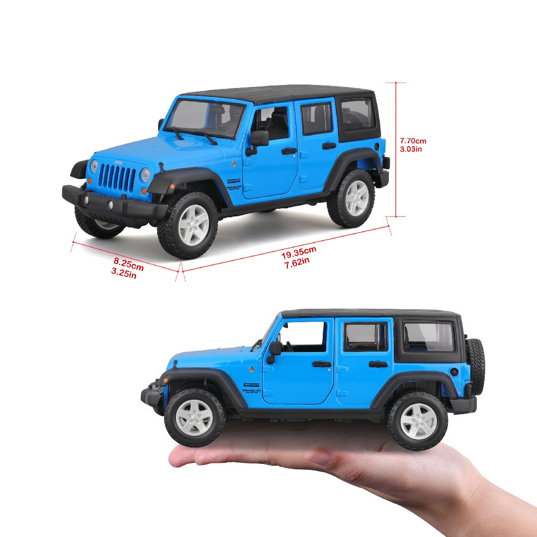 Maisto 1/24 SE Trucks 2015 Wrangler Unlimited - Blue/White