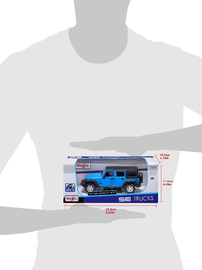 Maisto 1/24 SE Trucks 2015 Wrangler Unlimited - Blue/White