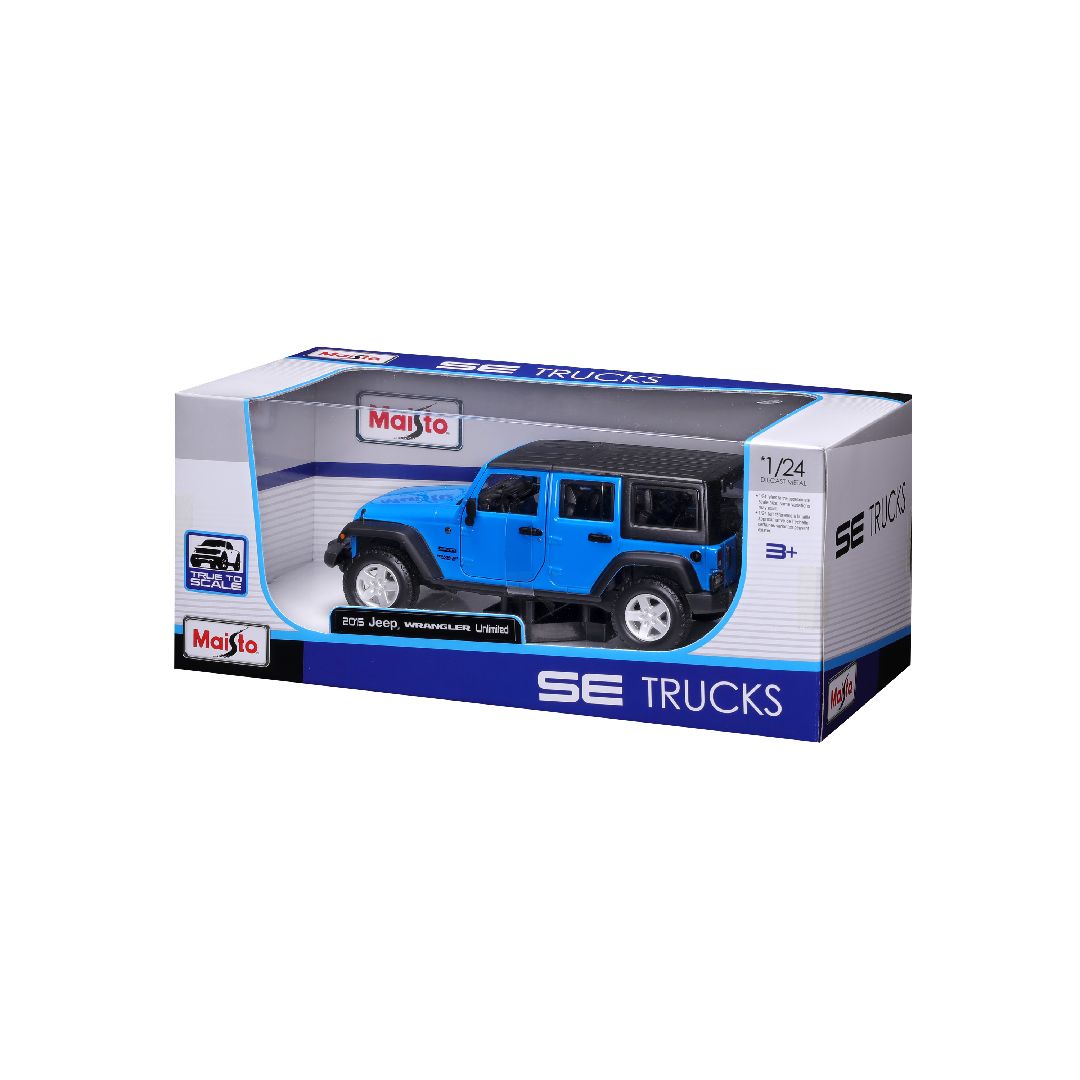 Maisto 1/24 SE Trucks 2015 Wrangler Unlimited - Blue/White