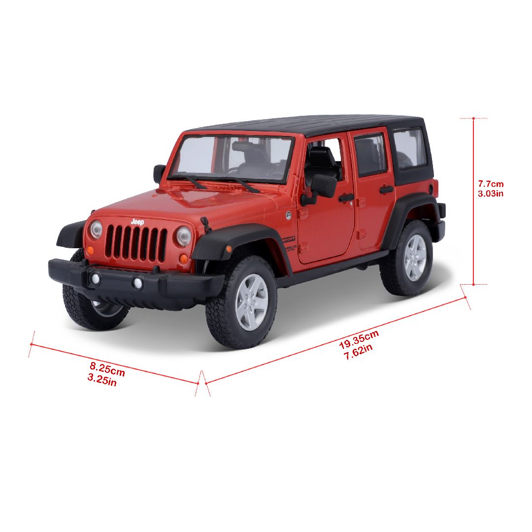 Maisto 1/24 SE Trucks 2015 Wrangler Unlimited - Metallic Orange