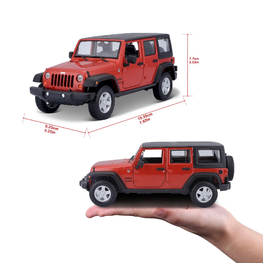 Maisto 1/24 SE Trucks 2015 Wrangler Unlimited - Metallic Orange