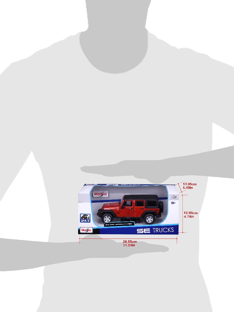Maisto 1/24 SE Trucks 2015 Wrangler Unlimited - Metallic Orange