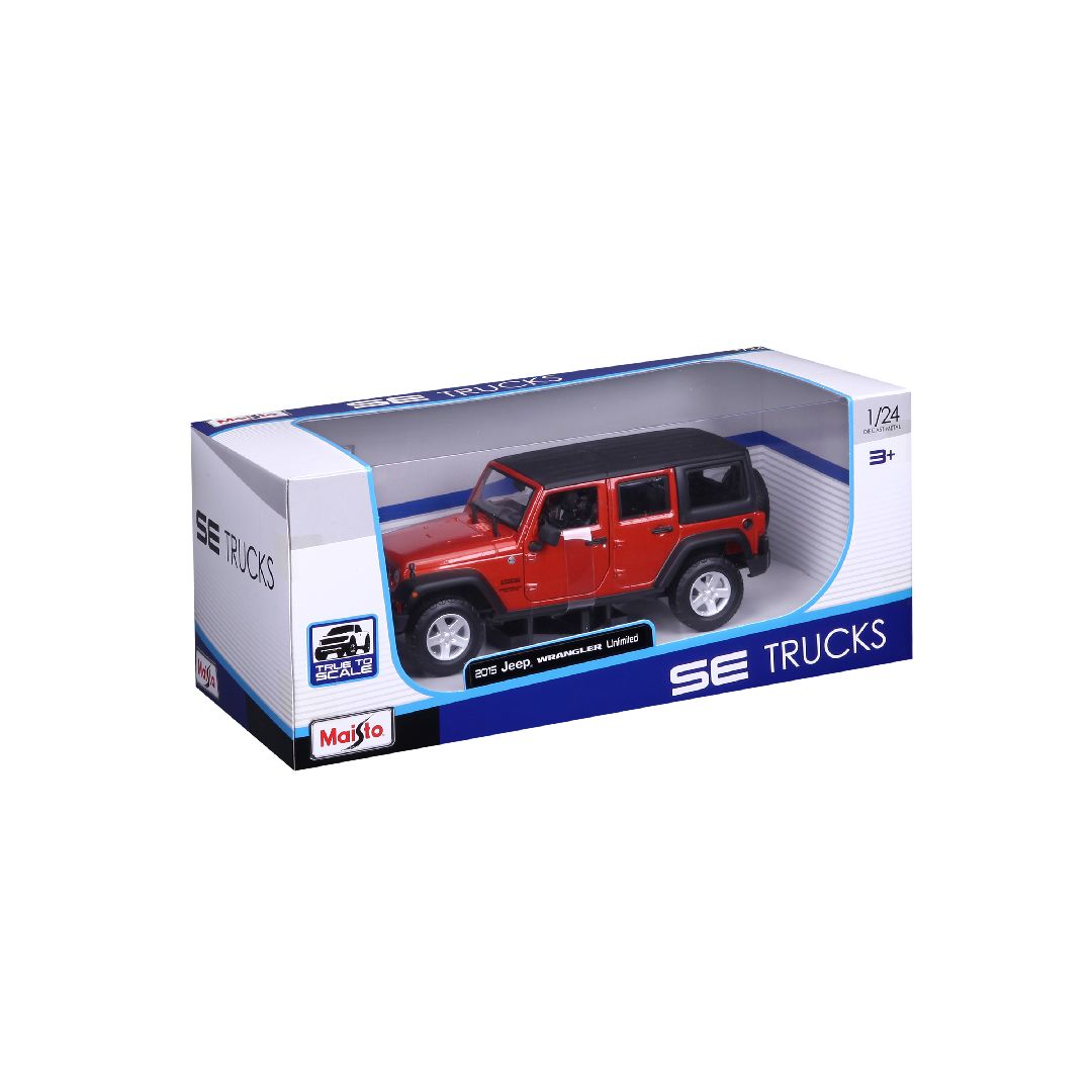 Maisto 1/24 SE Trucks 2015 Wrangler Unlimited - Metallic Orange