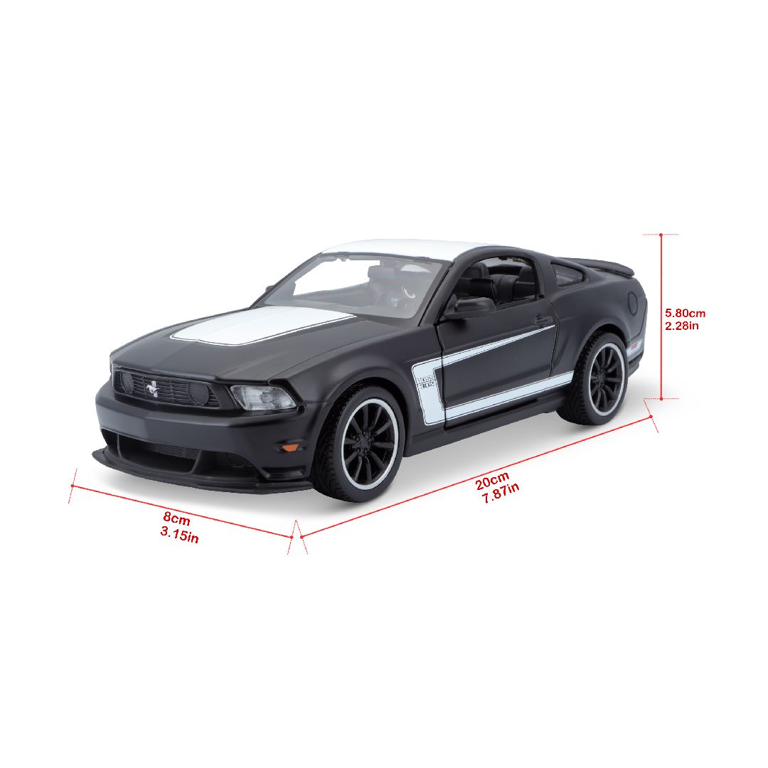 Maisto 1/24 SE 2012 Ford Mustang Boss 302 - Matte Black
