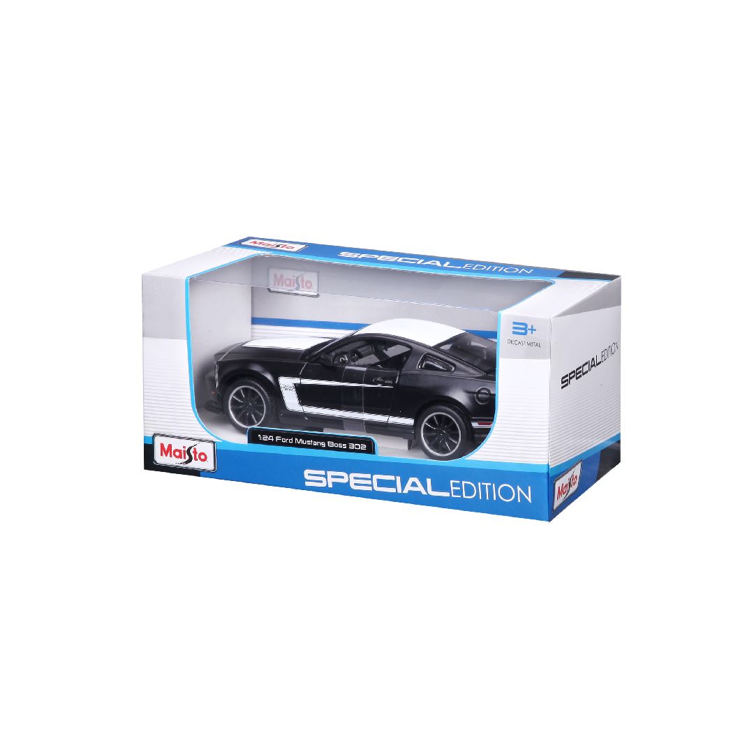 Maisto 1/24 SE 2012 Ford Mustang Boss 302 - Matte Black