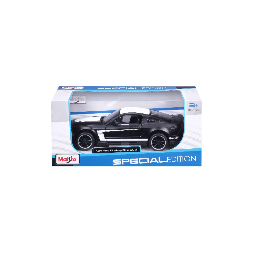 Maisto 1/24 SE 2012 Ford Mustang Boss 302 - Matte Black