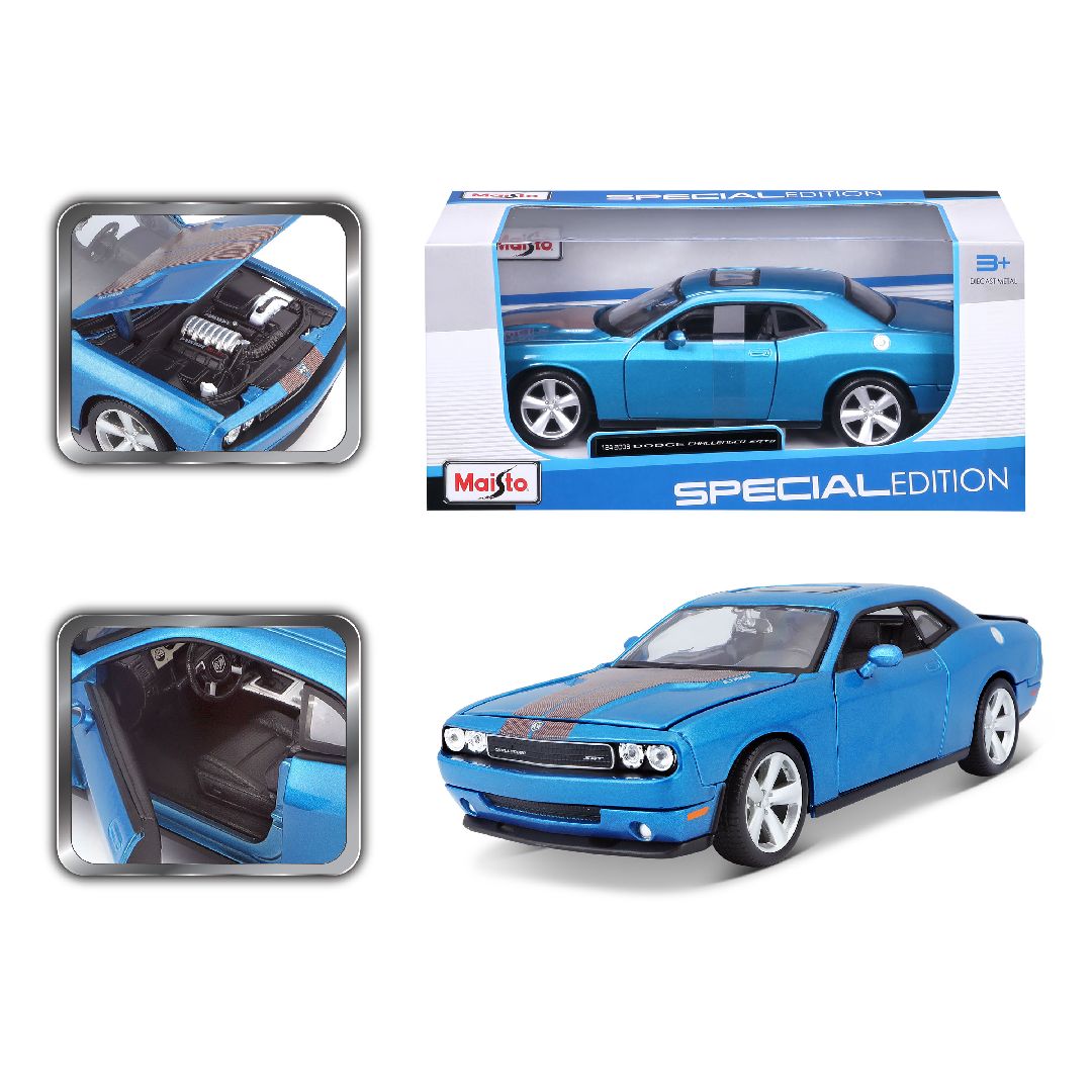 Maisto 1/24 SE 2008 Dodge Challenger SRT8 (Metallic Blue)