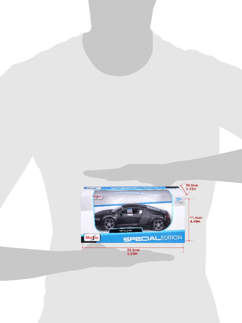 Maisto 1/24 SE Audi R8 - Matte Black