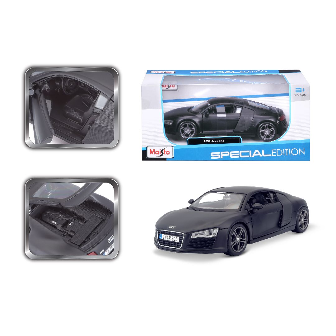 Maisto 1/24 SE Audi R8 - Matte Black