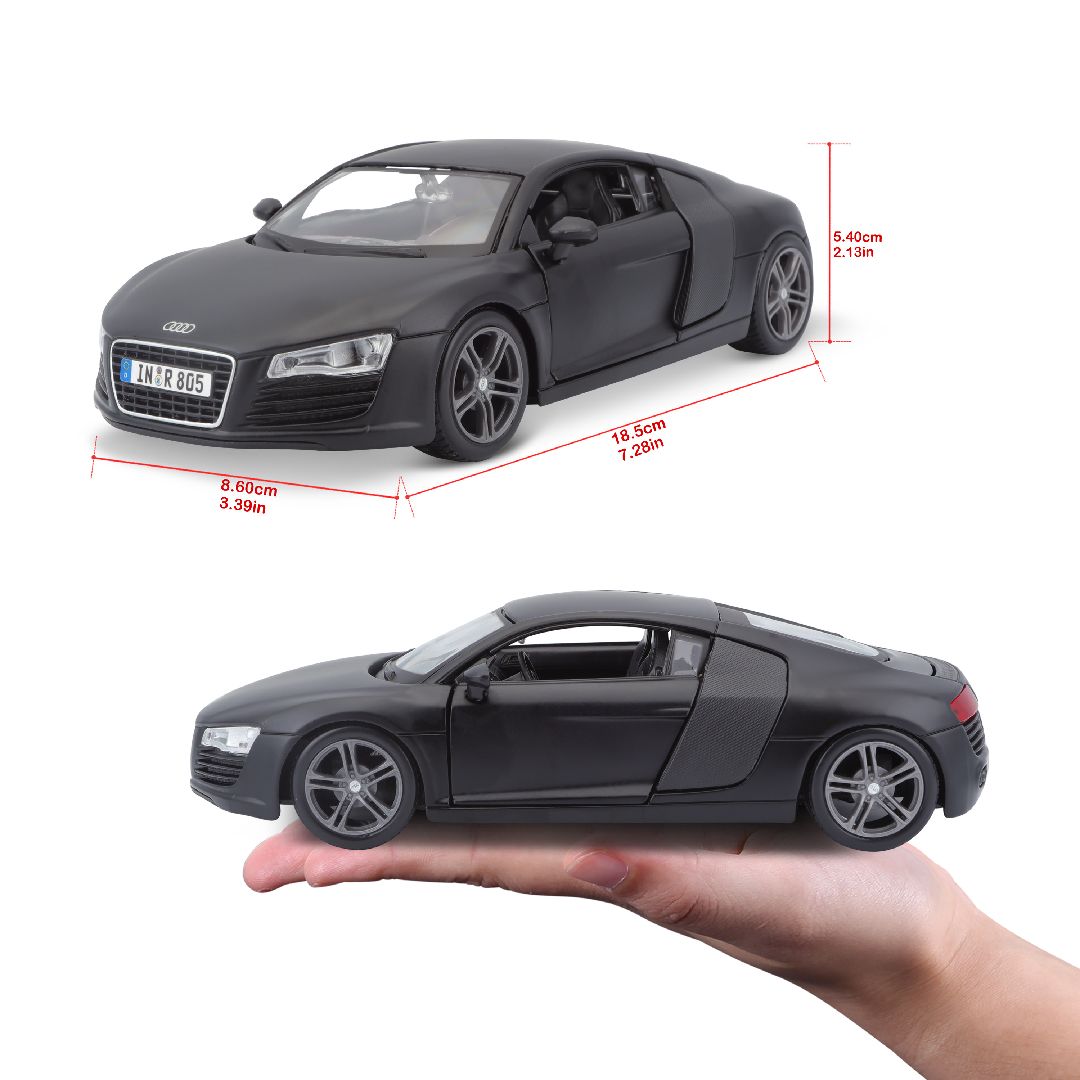 Maisto 1/24 SE Audi R8 - Matte Black