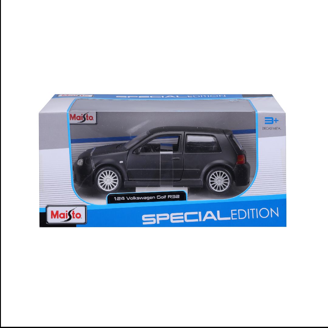 Maisto 1/24 SE Volkswagen Golf R32 - Dull Black