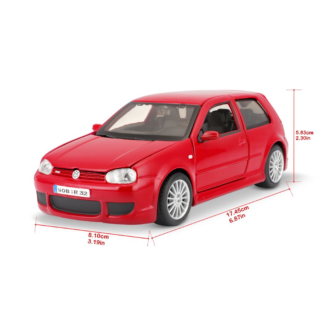Maisto 1/24 SE Volkswagen Golf R32 - Red