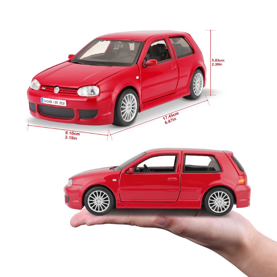 Maisto 1/24 SE Volkswagen Golf R32 - Red