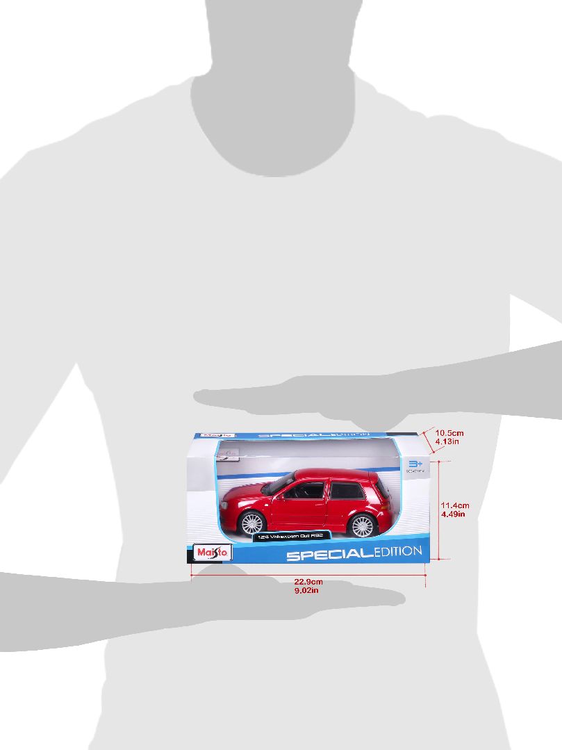 Maisto 1/24 SE Volkswagen Golf R32 - Red