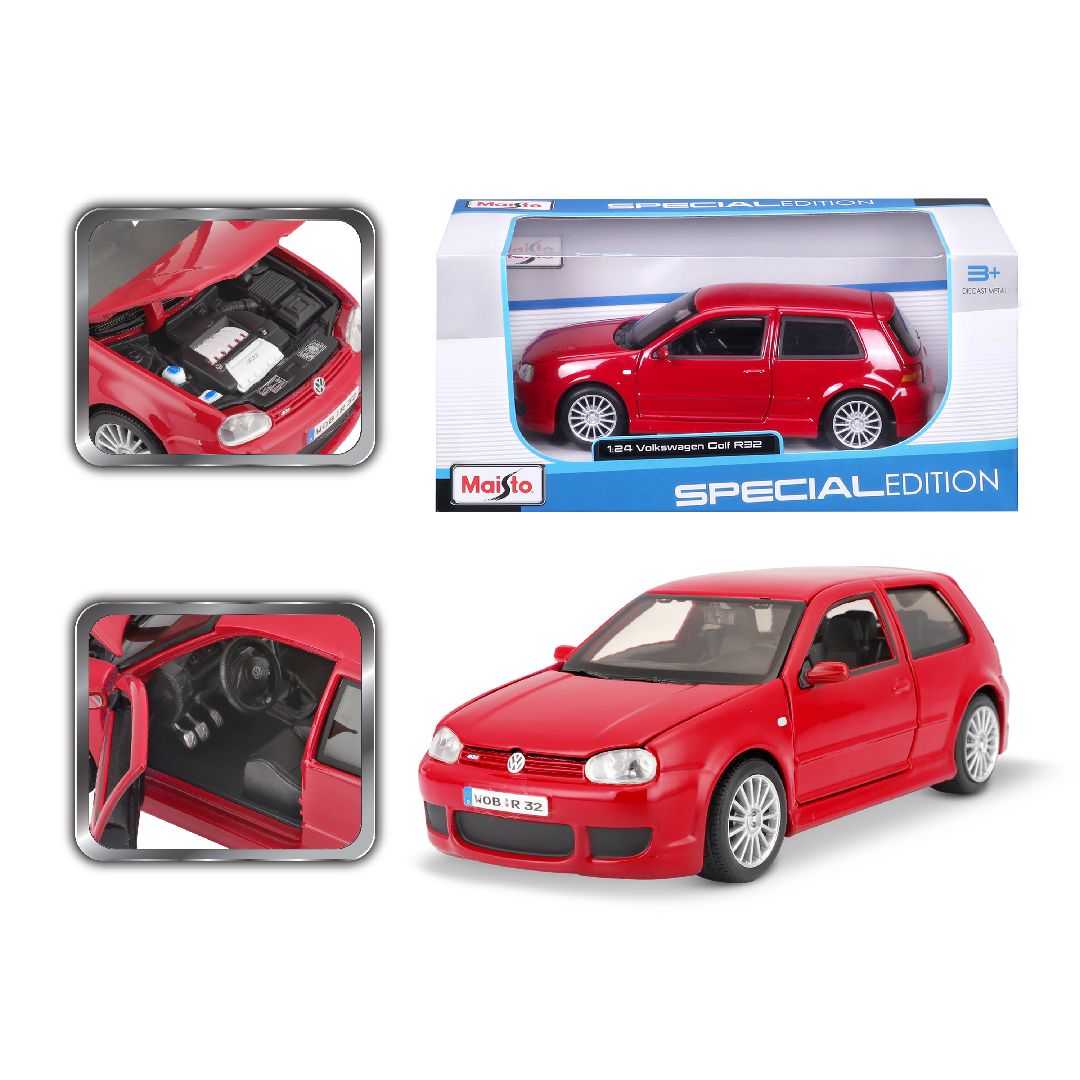 Maisto 1/24 SE Volkswagen Golf R32 - Red
