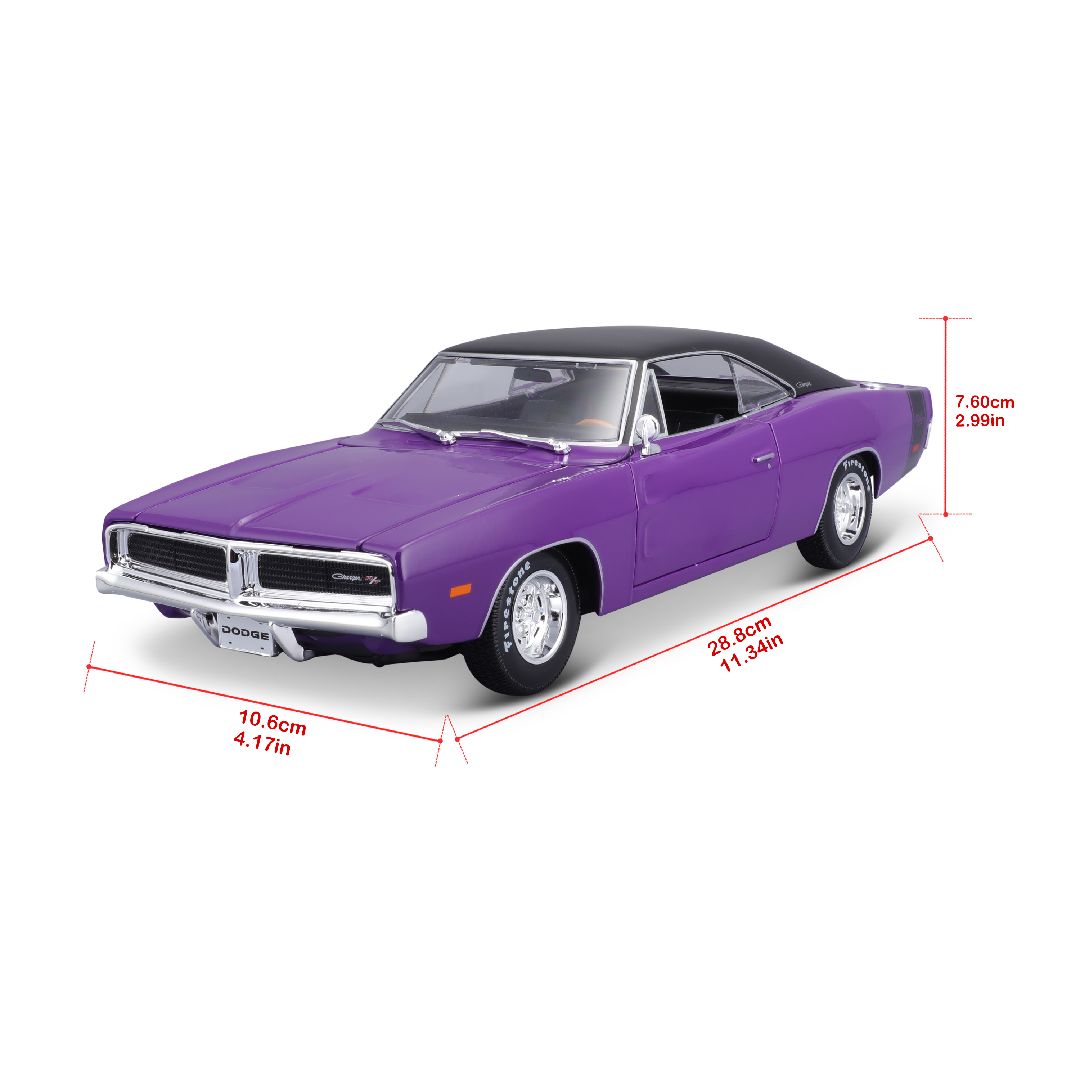 Maisto 1/18 SE 1969 Dodge Charger - Purple