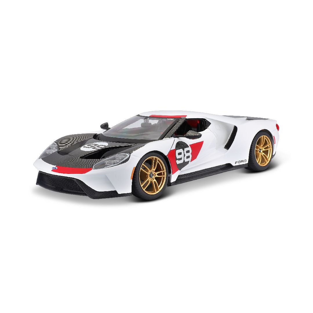 Maisto 1/18 SE 2021 GT Heritage Series - White/Black/Red#98