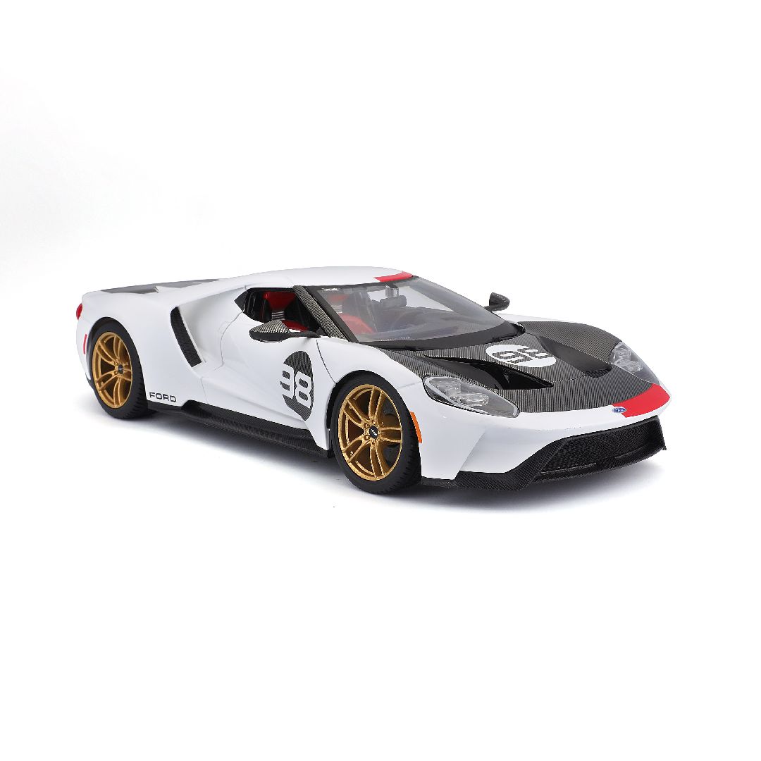 Maisto 1/18 SE 2021 GT Heritage Series - White/Black/Red#98