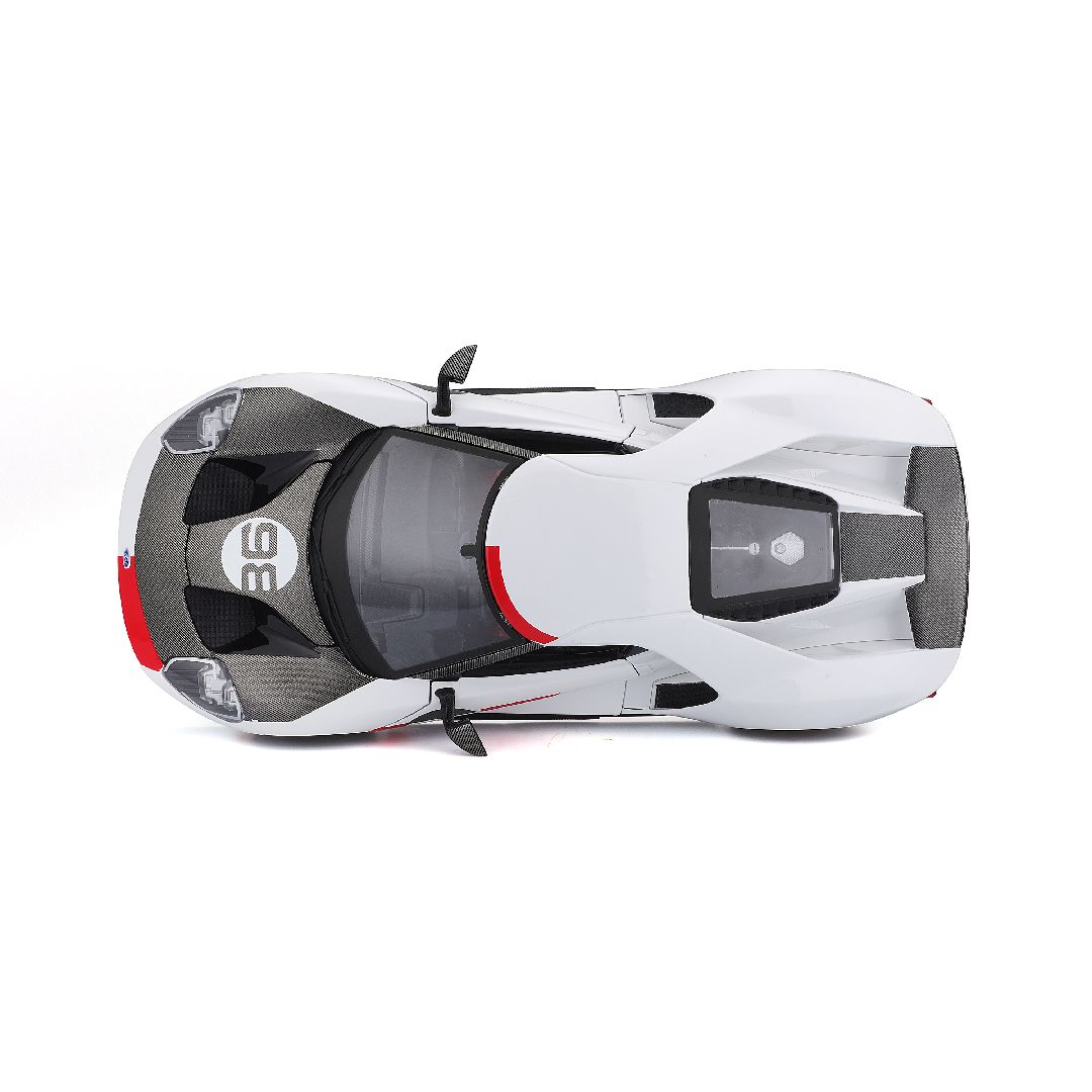 Maisto 1/18 SE 2021 GT Heritage Series - White/Black/Red#98