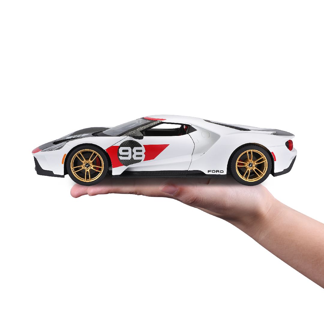 Maisto 1/18 SE 2021 GT Heritage Series - White/Black/Red#98