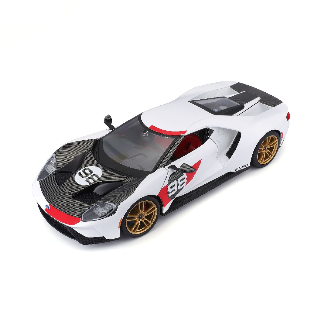 Maisto 1/18 SE 2021 GT Heritage Series - White/Black/Red#98