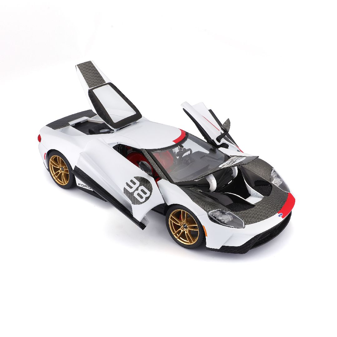 Maisto 1/18 SE 2021 GT Heritage Series - White/Black/Red#98