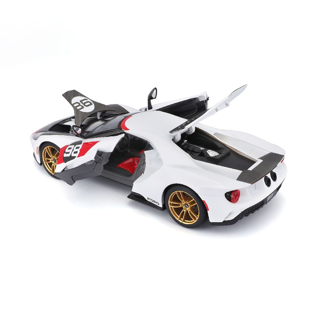Maisto 1/18 SE 2021 GT Heritage Series - White/Black/Red#98