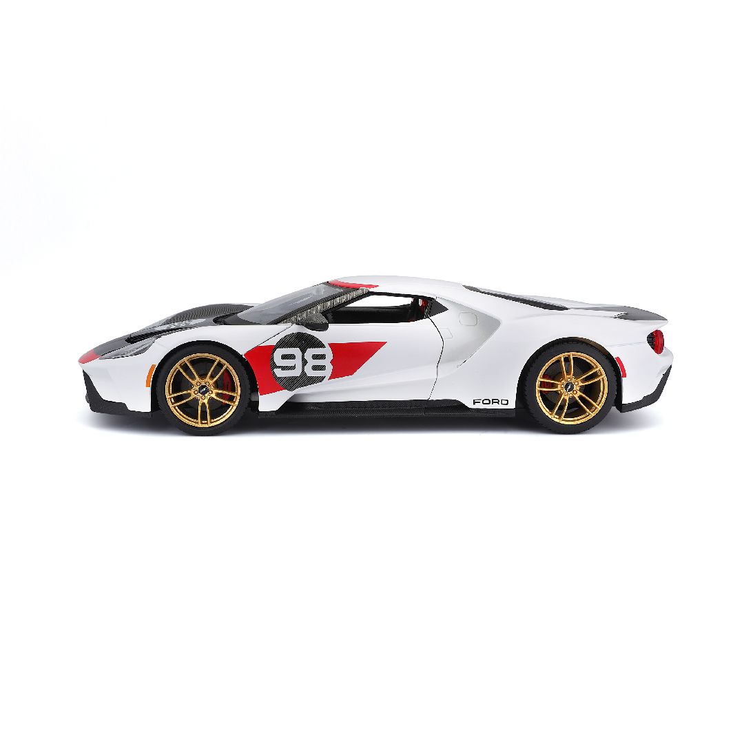 Maisto 1/18 SE 2021 GT Heritage Series - White/Black/Red#98