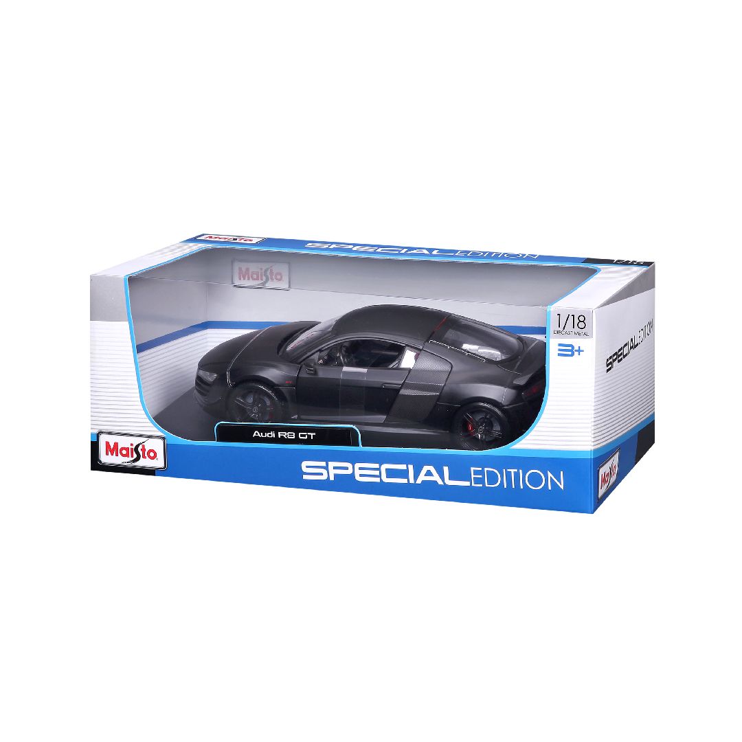 Maisto 1/18 SE 2011 Audi R8 GT - Stealth Black