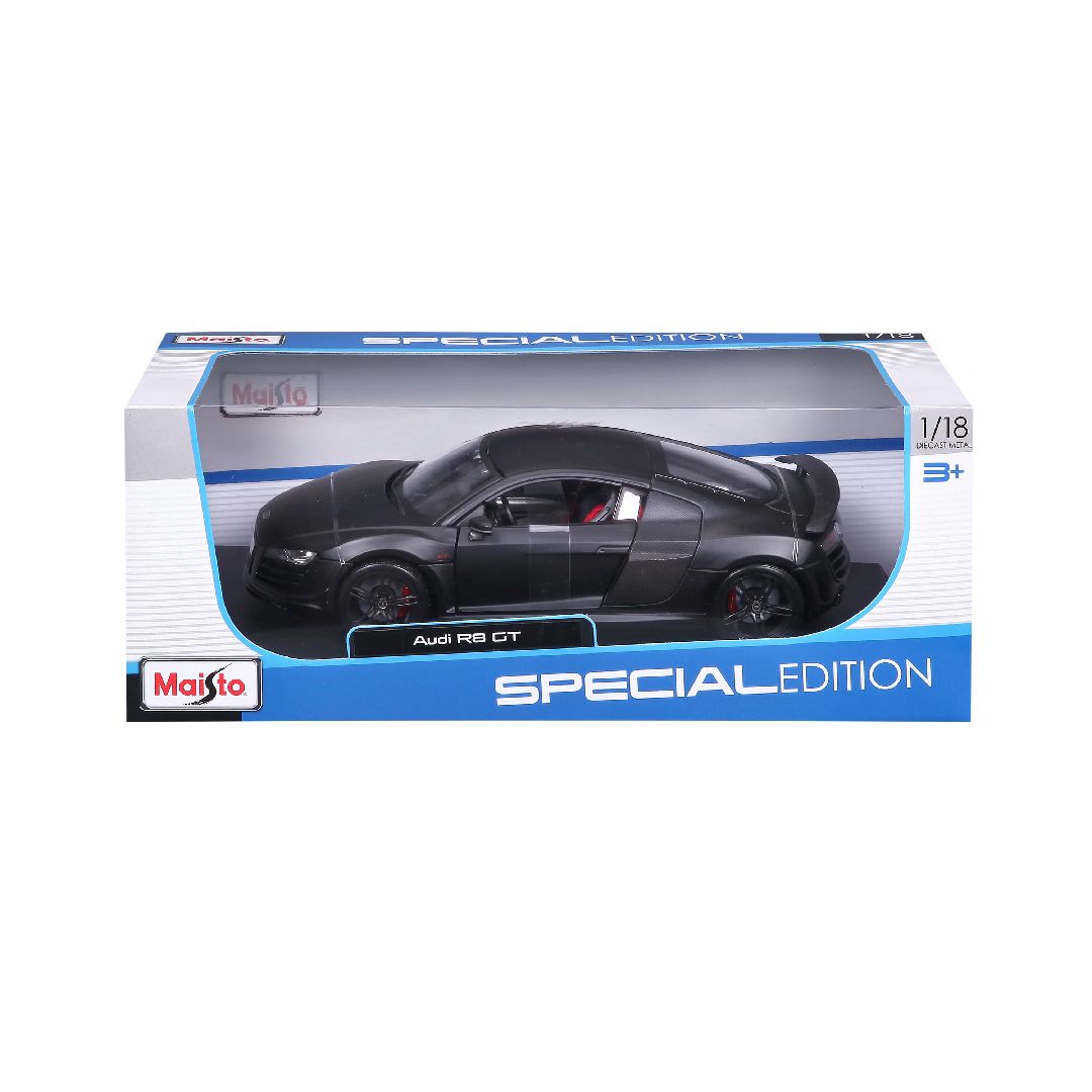 Maisto 1/18 SE 2011 Audi R8 GT - Stealth Black