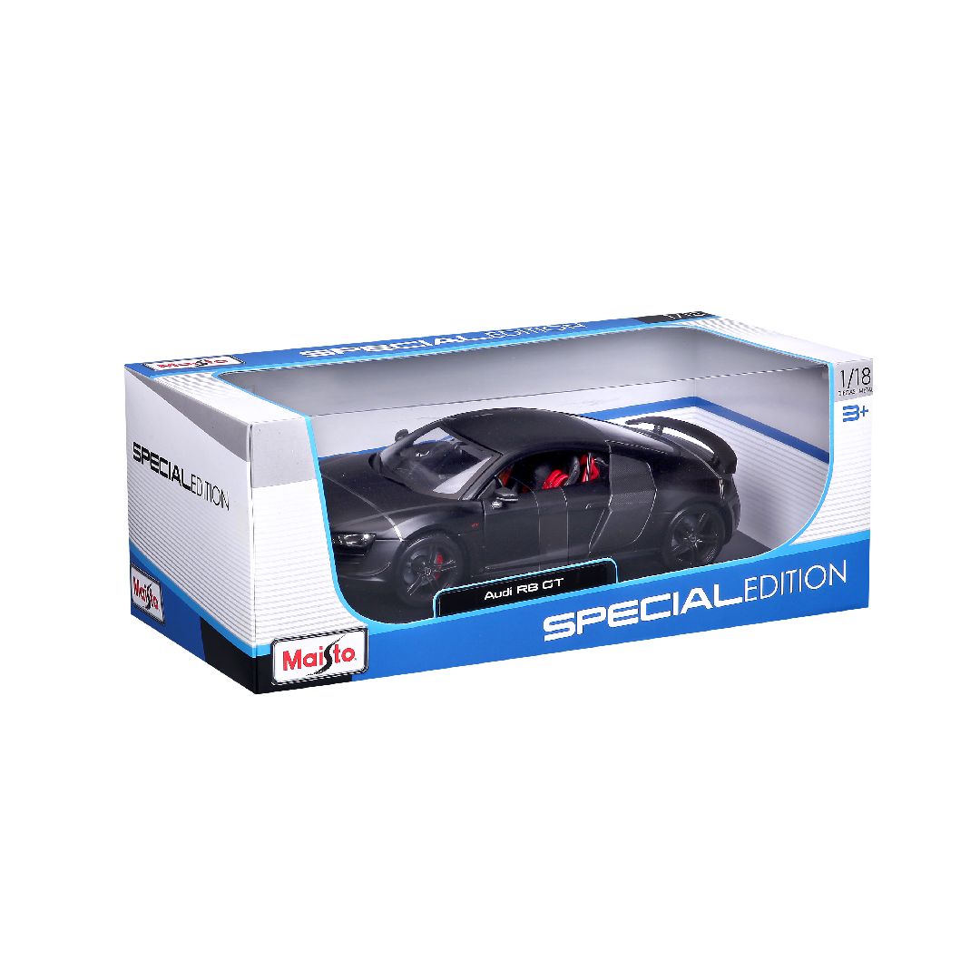 Maisto 1/18 SE 2011 Audi R8 GT - Stealth Black