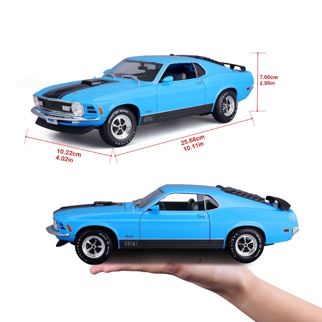 Maisto 1/18 SE 1970 Ford Mustang Mach 1 - Blue