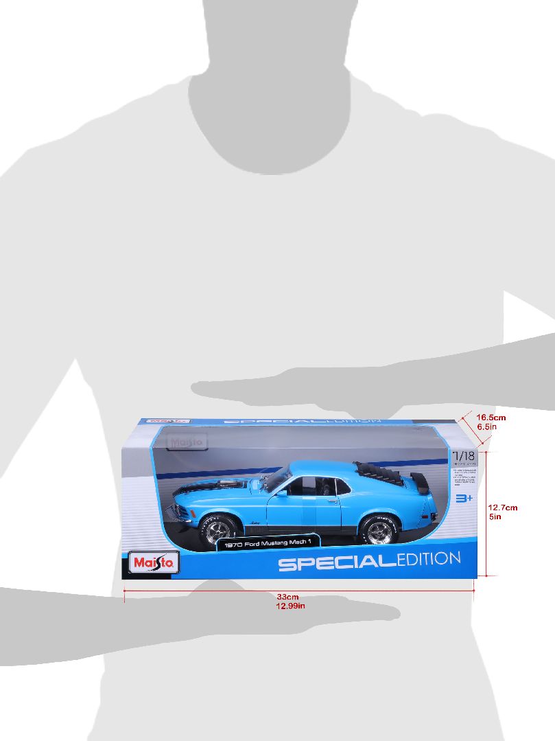 Maisto 1/18 SE 1970 Ford Mustang Mach 1 - Blue