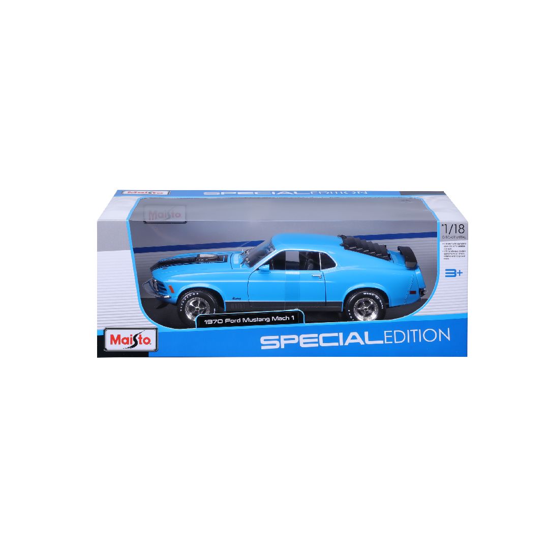 Maisto 1/18 SE 1970 Ford Mustang Mach 1 - Blue