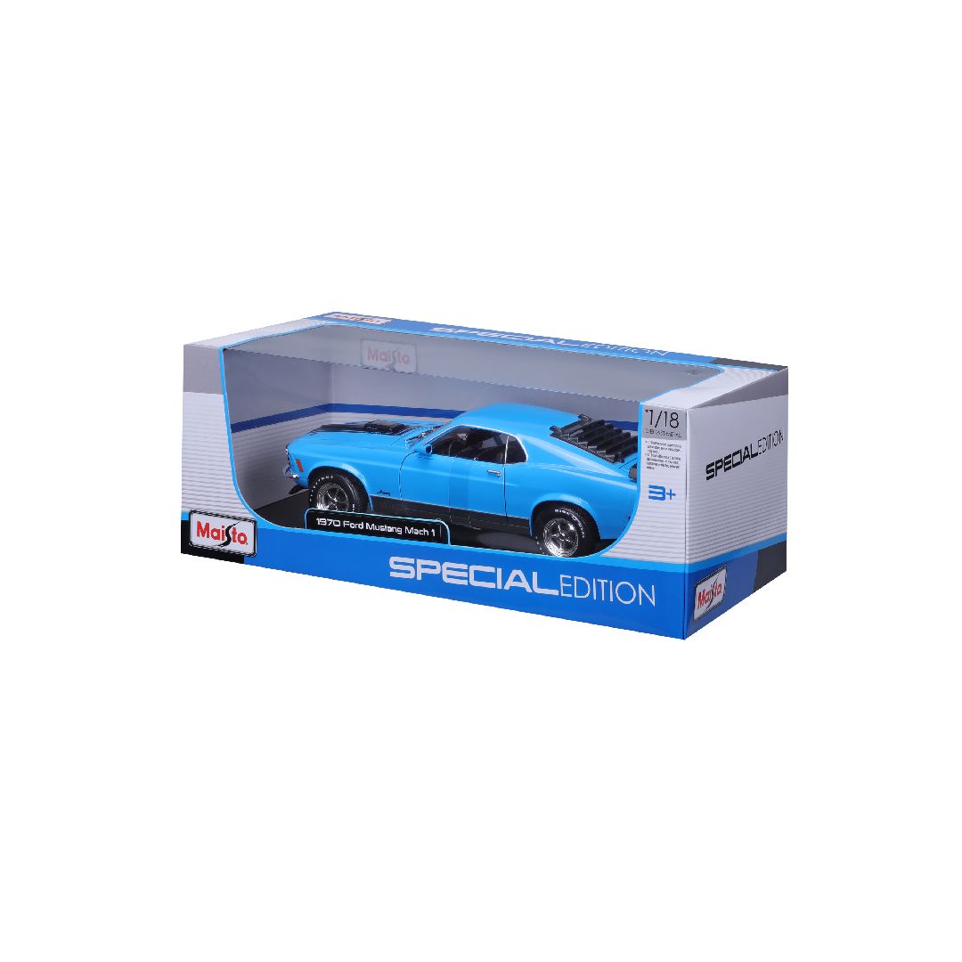 Maisto 1/18 SE 1970 Ford Mustang Mach 1 - Blue
