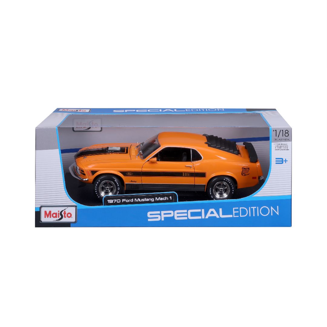 Maisto 1/18 SE 1970 Ford Mustang Mach 1 (Orange)