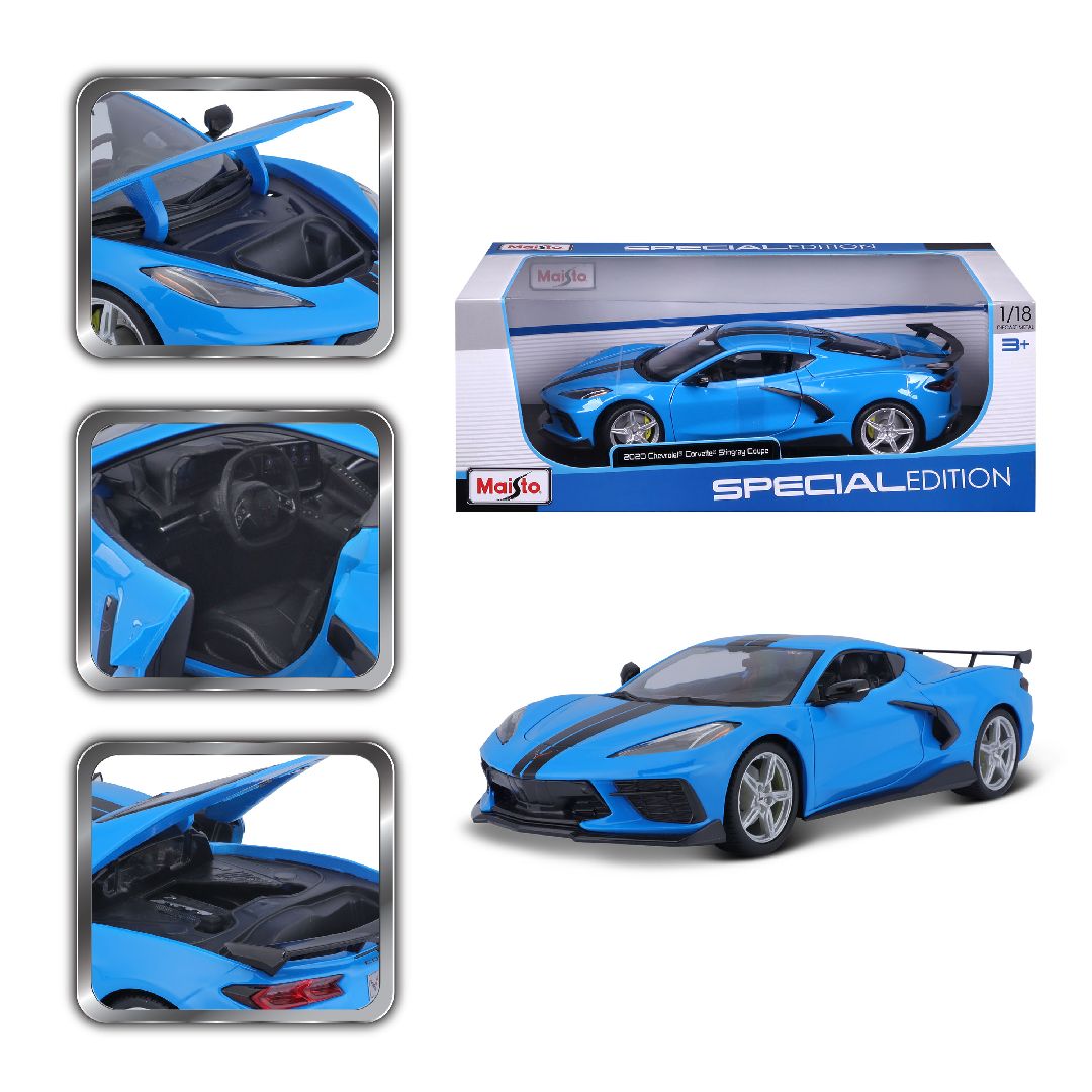 Maisto 1/18 SE 2020 Chev Corvette Stingray Z51 (Blue)