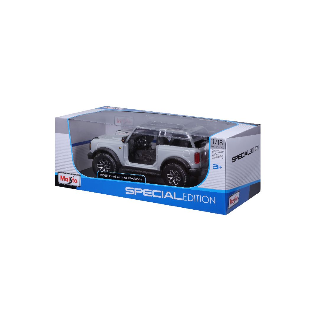 Maisto 1/18 SE 2021 Bronco Badlands (w/o doors) - Cactus Gray