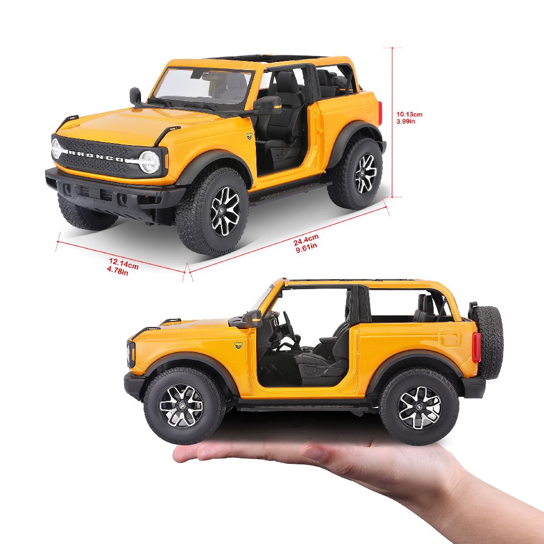 Maisto 1/18 SE 2021 Ford Bronco Badlands (w/o drs) (Orange)