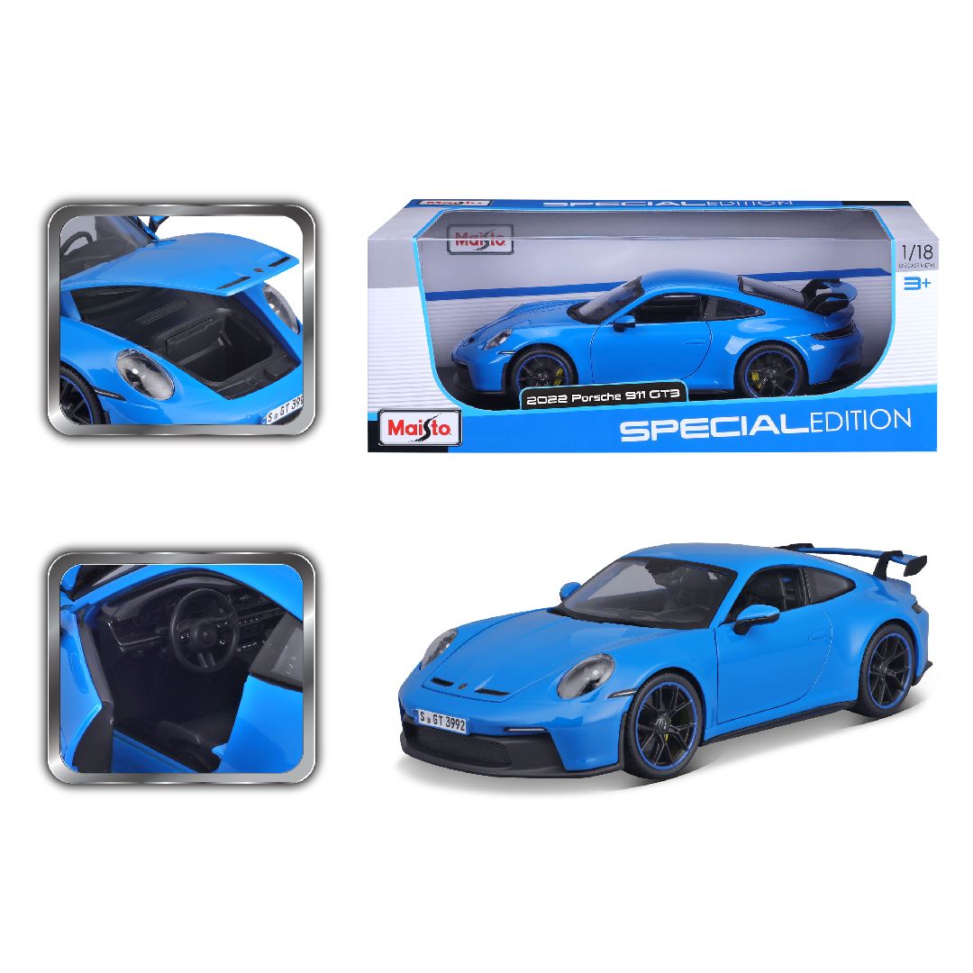 Maisto 1/18 SE 2022 Porsche 911 GT3 - Blue