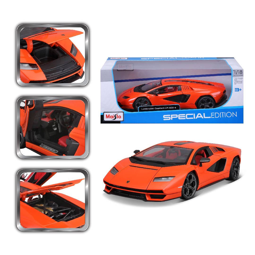 Maisto 1/18 SE 2022 Lamborghini Countach LPI 800-4 - Orange