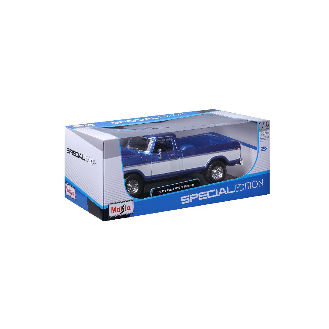 Maisto 1/18 SE 1979 Ford F1 Pick-up Truck - Blue/White