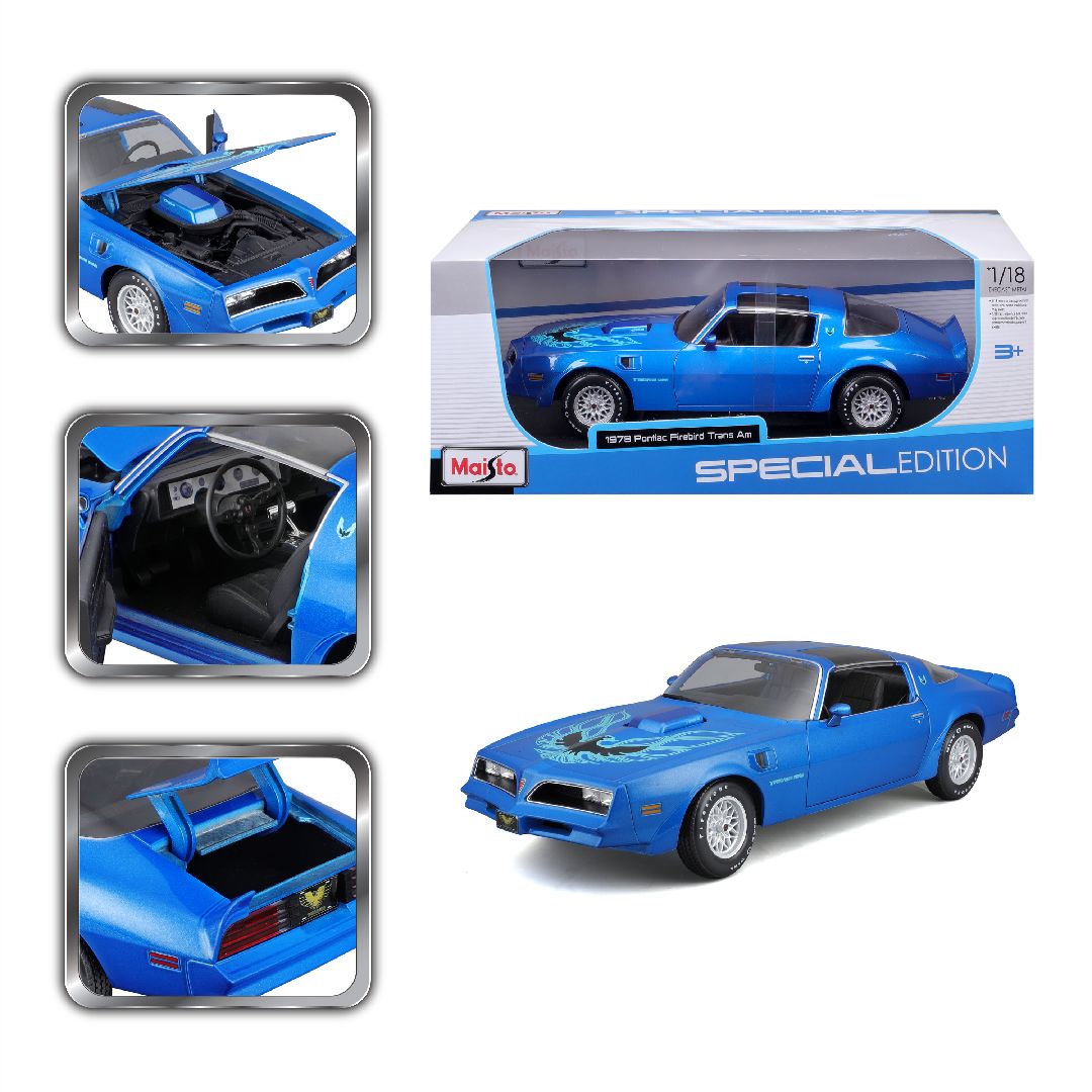 Maisto 1/18 SE 1978 Pontiac Firebird Trans Am - Blue