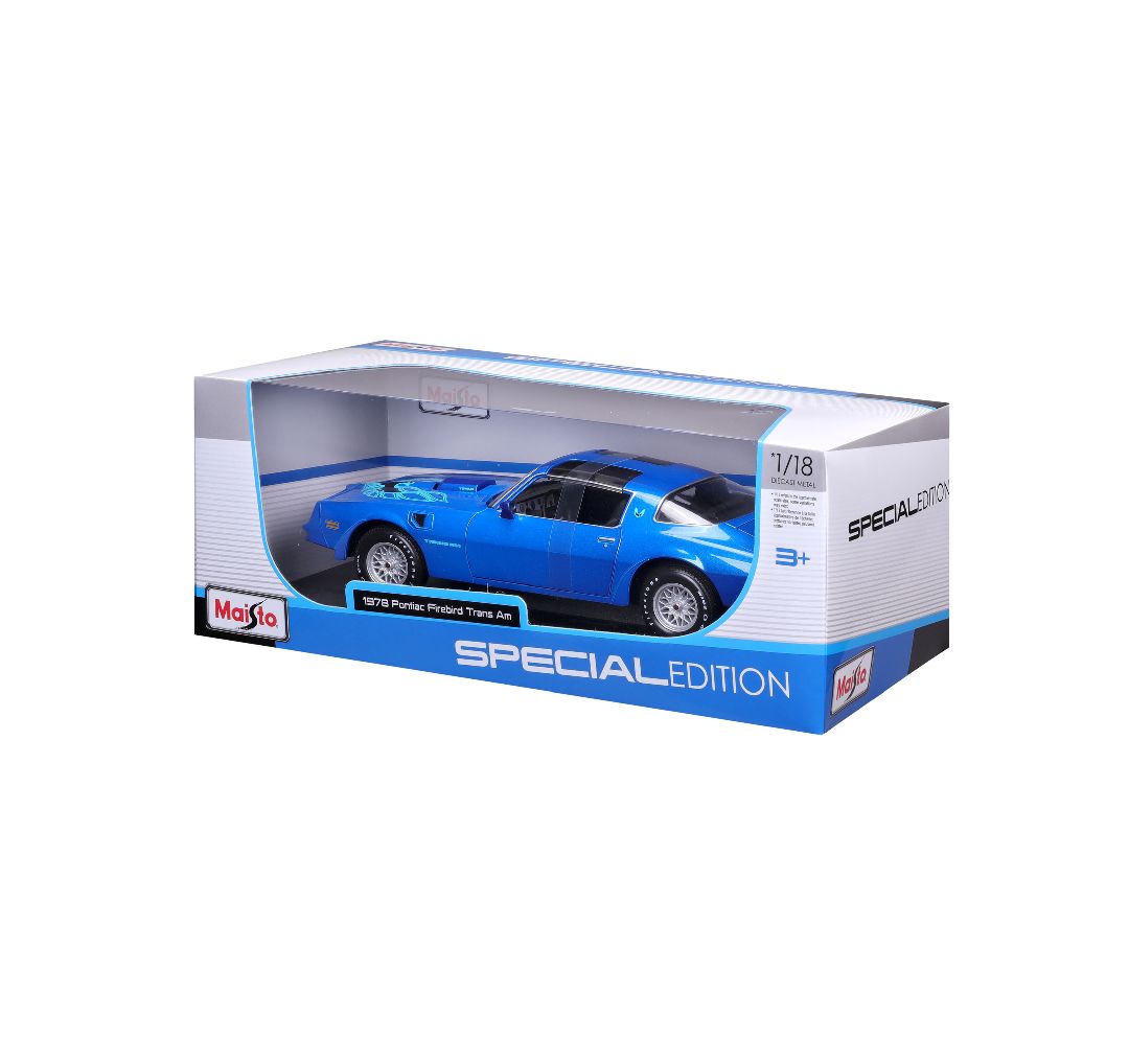 Maisto 1/18 SE 1978 Pontiac Firebird Trans Am - Blue