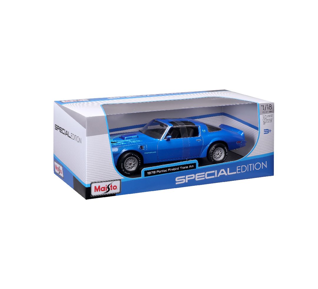 Maisto 1/18 SE 1978 Pontiac Firebird Trans Am - Blue