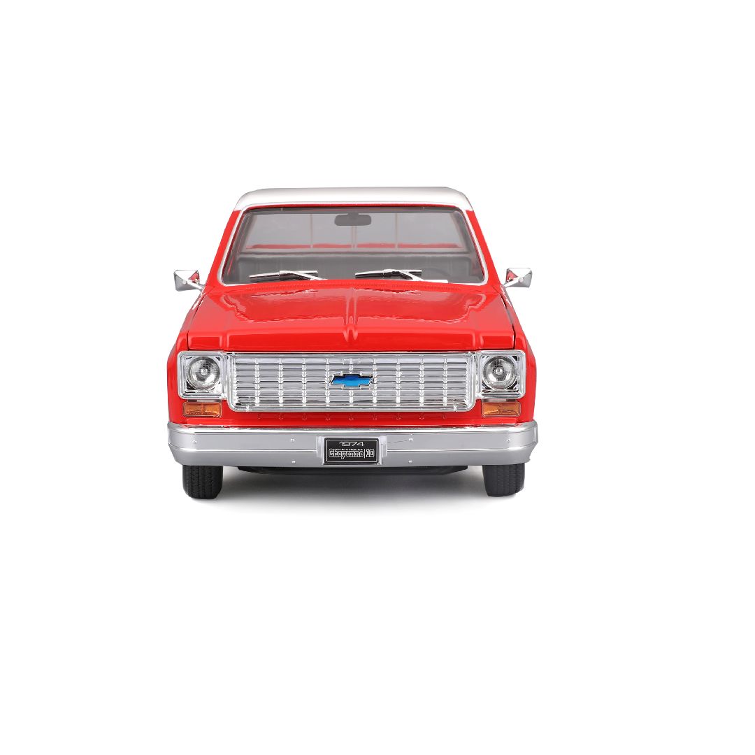 Maisto 1/18 SE 1974 Chevrolet C10 Cheyenne Super - Red/White