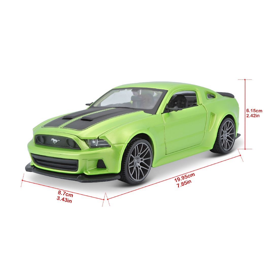 Maisto 1/24 SE 2014 Mustang Street Racer - Metallic Light Green