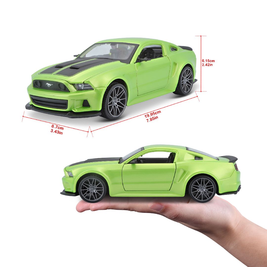Maisto 1/24 SE 2014 Mustang Street Racer - Metallic Light Green